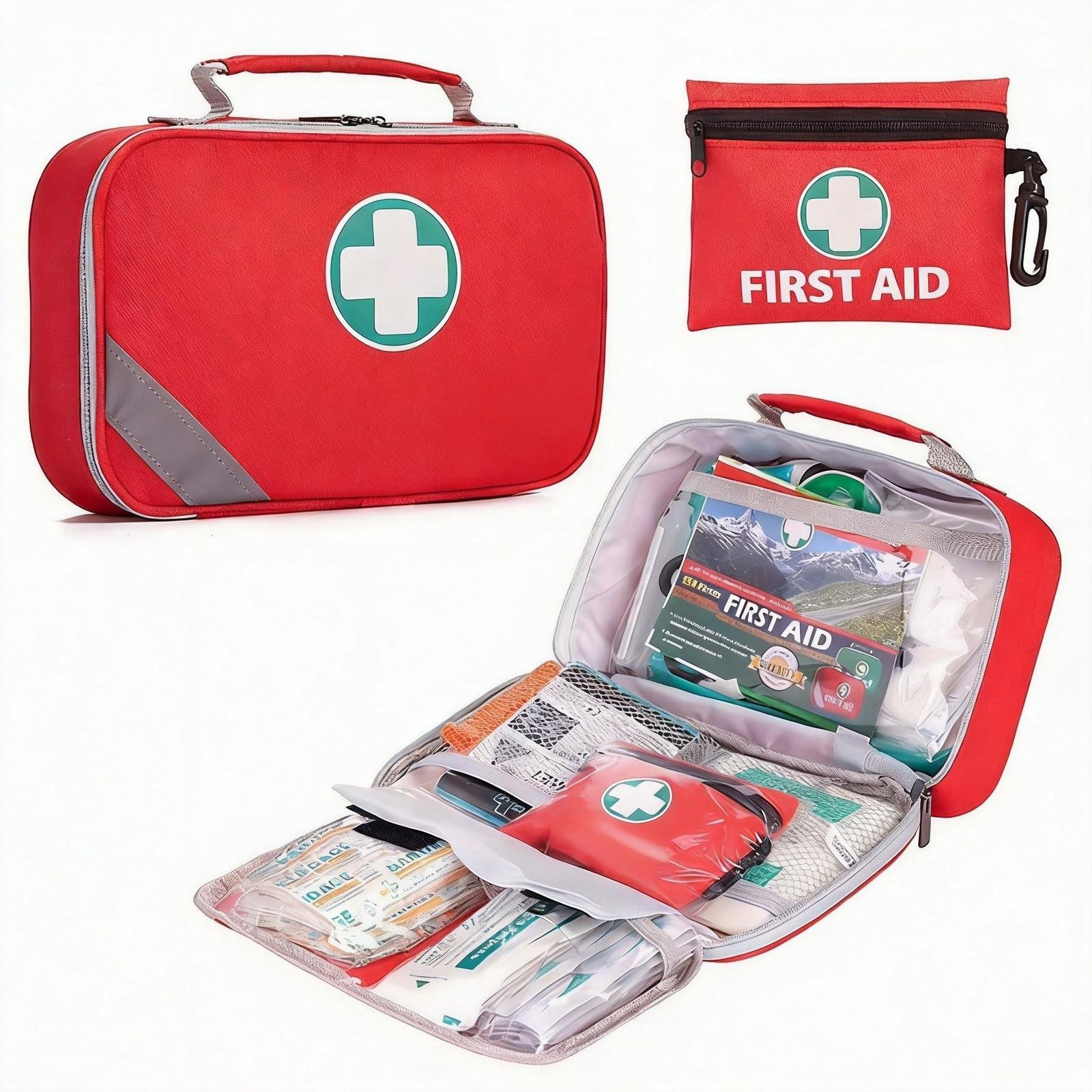 Custom 258-Piece First Aid Kit Mini Backpack Bulk Emergency - Image 2