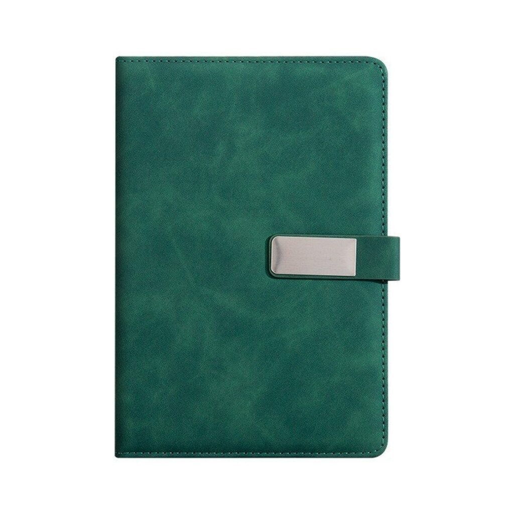 A5 Business Softcover Meeting Notebook Custom Logo PU Leather Journal for Office Corporate Promotional Gifts