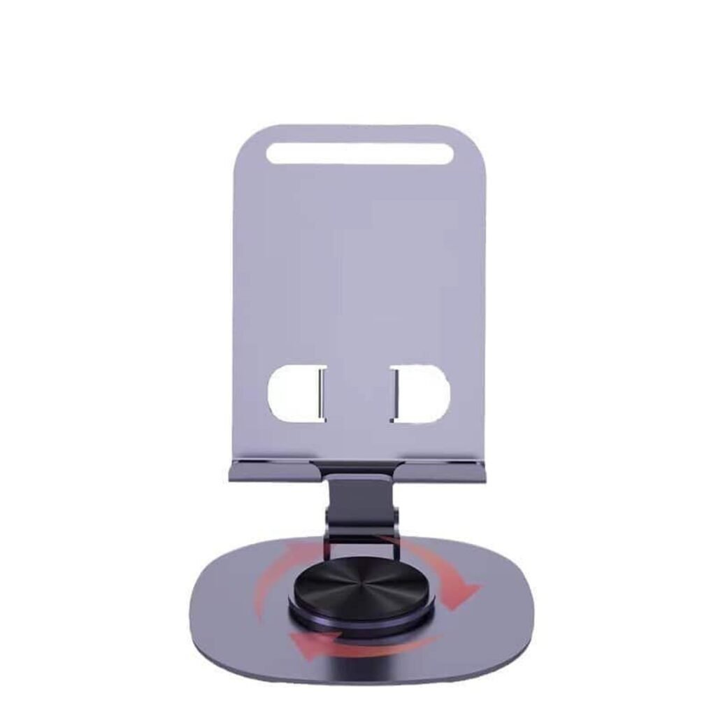 All-Metal Aluminum Alloy Foldable Rotating Tablet Stand Holder for iPad iPhone Phone Desktop Office Promotional Gift