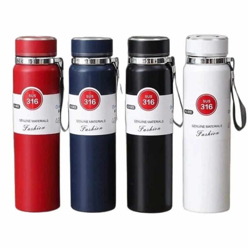 304 Stainless Steel Sports Flask with Carry Strap