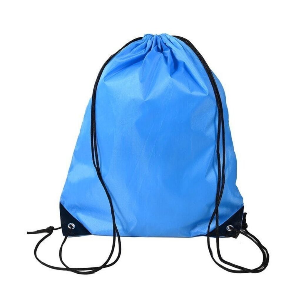 210D Oxford Drawstring Backpack Polyester Gym Sports Sack Custom Logo for School Events Promotional Giveaways