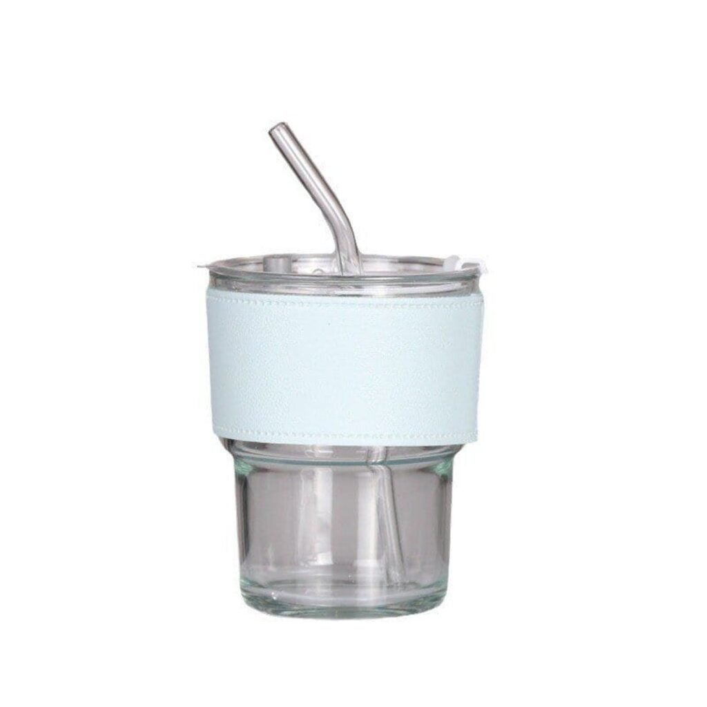 Bamboo-Shape Glass Straw Cup - Mini Gift