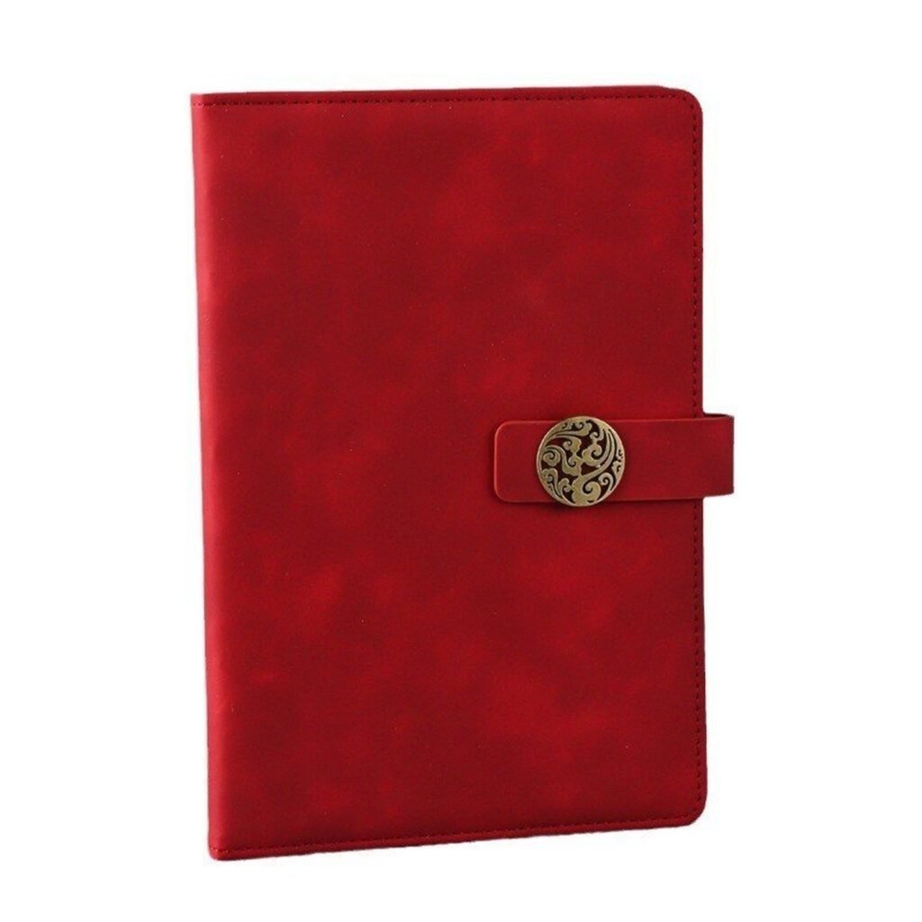 A5 Magnetic Clasp PU Leather Hardcover Journal Notebook Custom Logo Business Meeting Diary for Office Promotional Gifts
