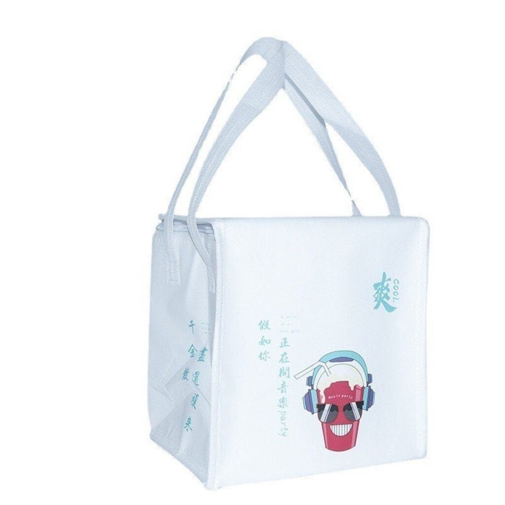 Insulated Non-Woven Thermal Food Delivery Bag Waterproof Reusable Grocery Tote for Catering Restaurant Takeout