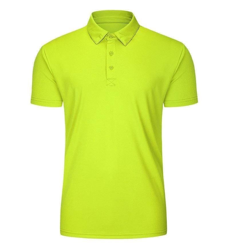 Quick-Dry Polyester Pique Polo Shirt Short Sleeve Relaxed Fit with Collar and 3-Button Placket for Sports - Image 5