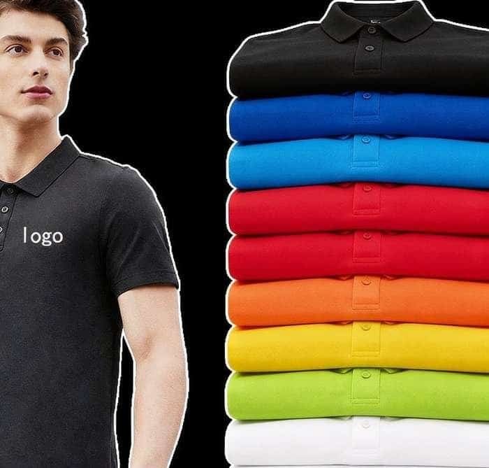 Quick-Dry Polyester Pique Polo Shirt Short Sleeve Relaxed Fit with Collar and 3-Button Placket for Sports - Image 3