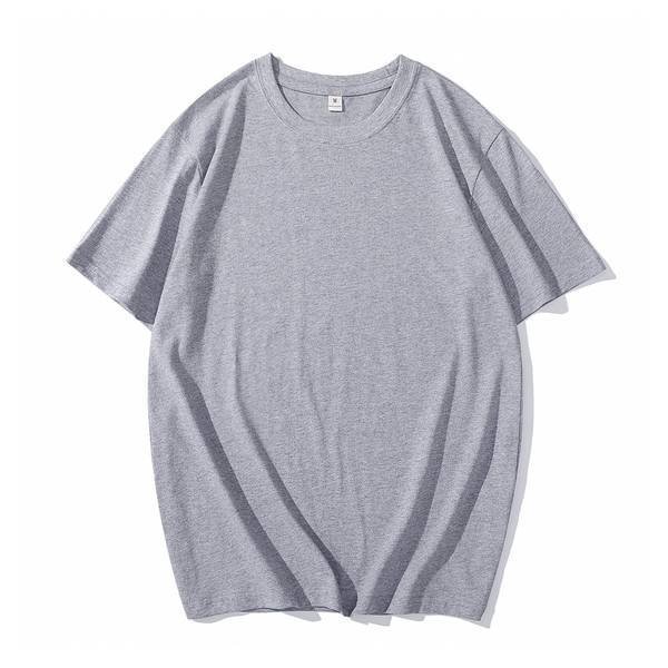 Cotton Crew Neck T-Shirt Short Sleeve Blank Tee for Custom Logo Print Promotional Event